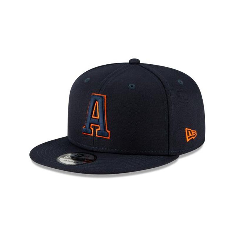 MLB Houston Astros Ligature 9Fifty Snapback (LJE9905) - Blue New Era Caps